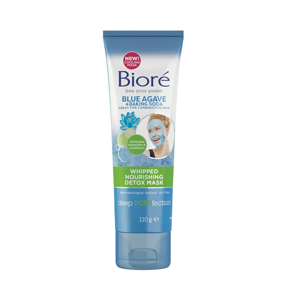 biore blue agave Biore Blue Agave & Baking Soda Whipped Nourishing Detox Mask 110g