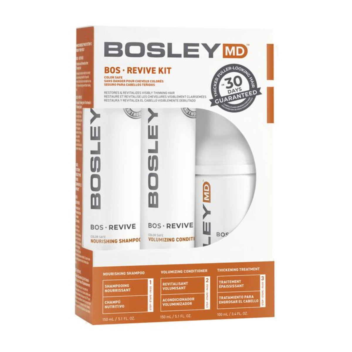 Bosley MD Revive Kit packaging on a white background