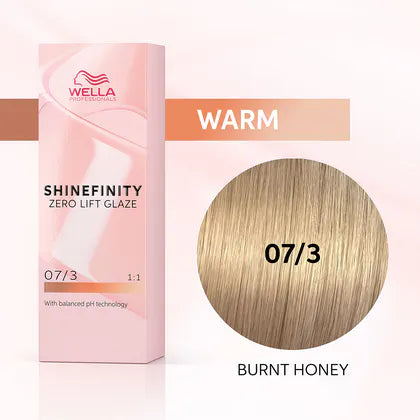 Wella Shinefinity Zero Lift Glaze Demi-Permanent 2oz & Point-Tail Plastic Comb (Bundle)