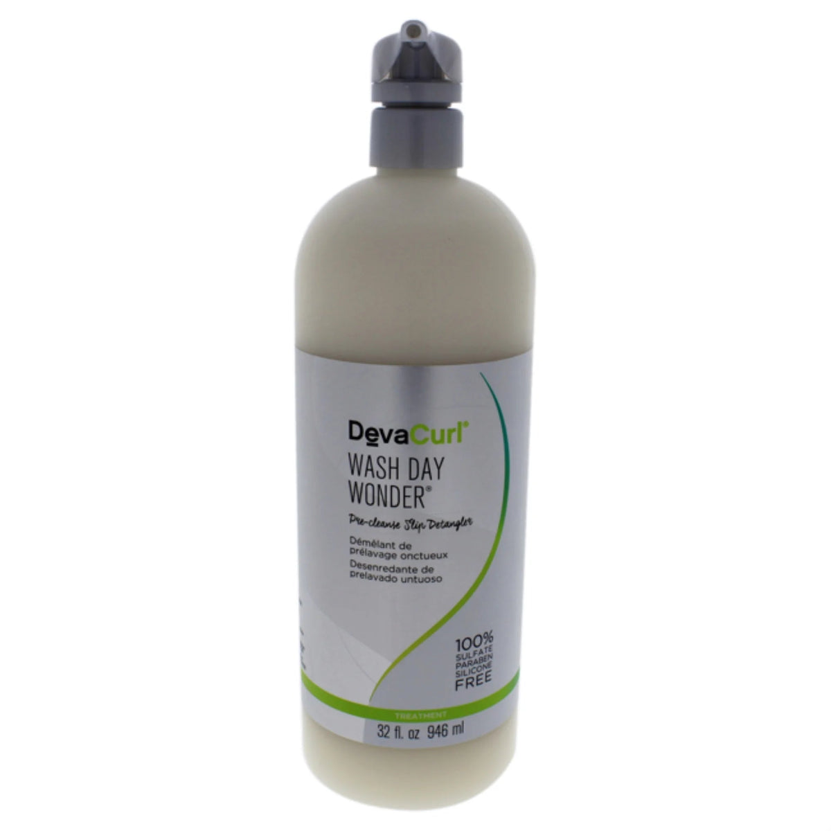 Devacurl Wash Day Wonder bottle on a white background