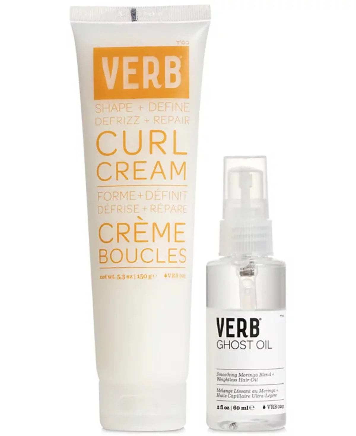 Verb Define Shine Curl Set Curl Cream 5.3 oz +Ghost Oil 2.0 oz
