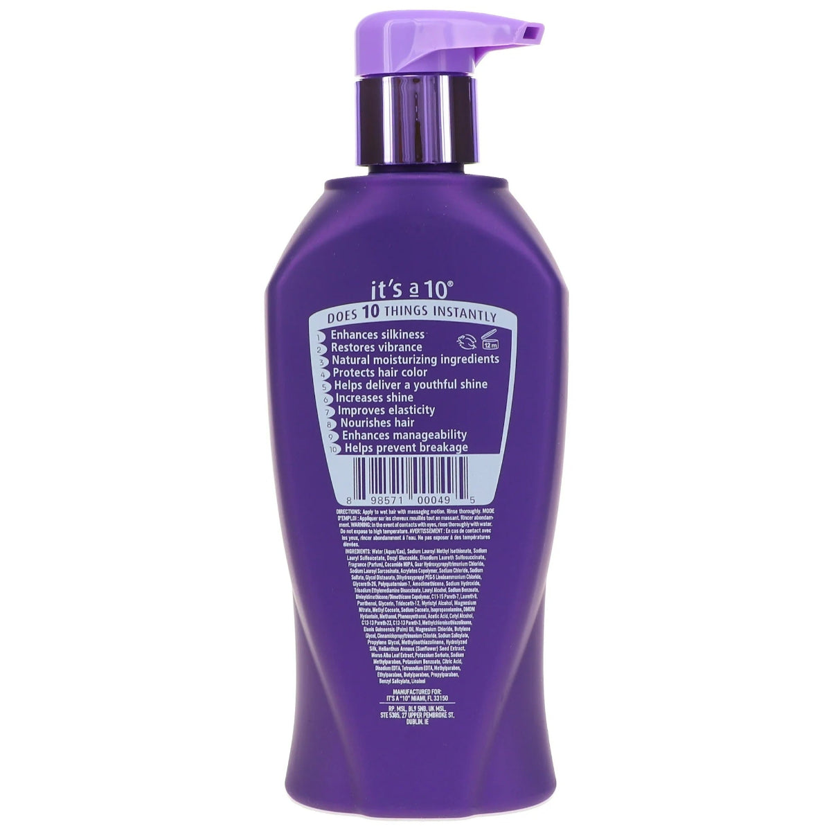 It's a 10 Silk Express Miracle Silk Shampoo