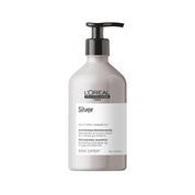 L'Oreal Serie Expert Silver shampoo bottle on a white background