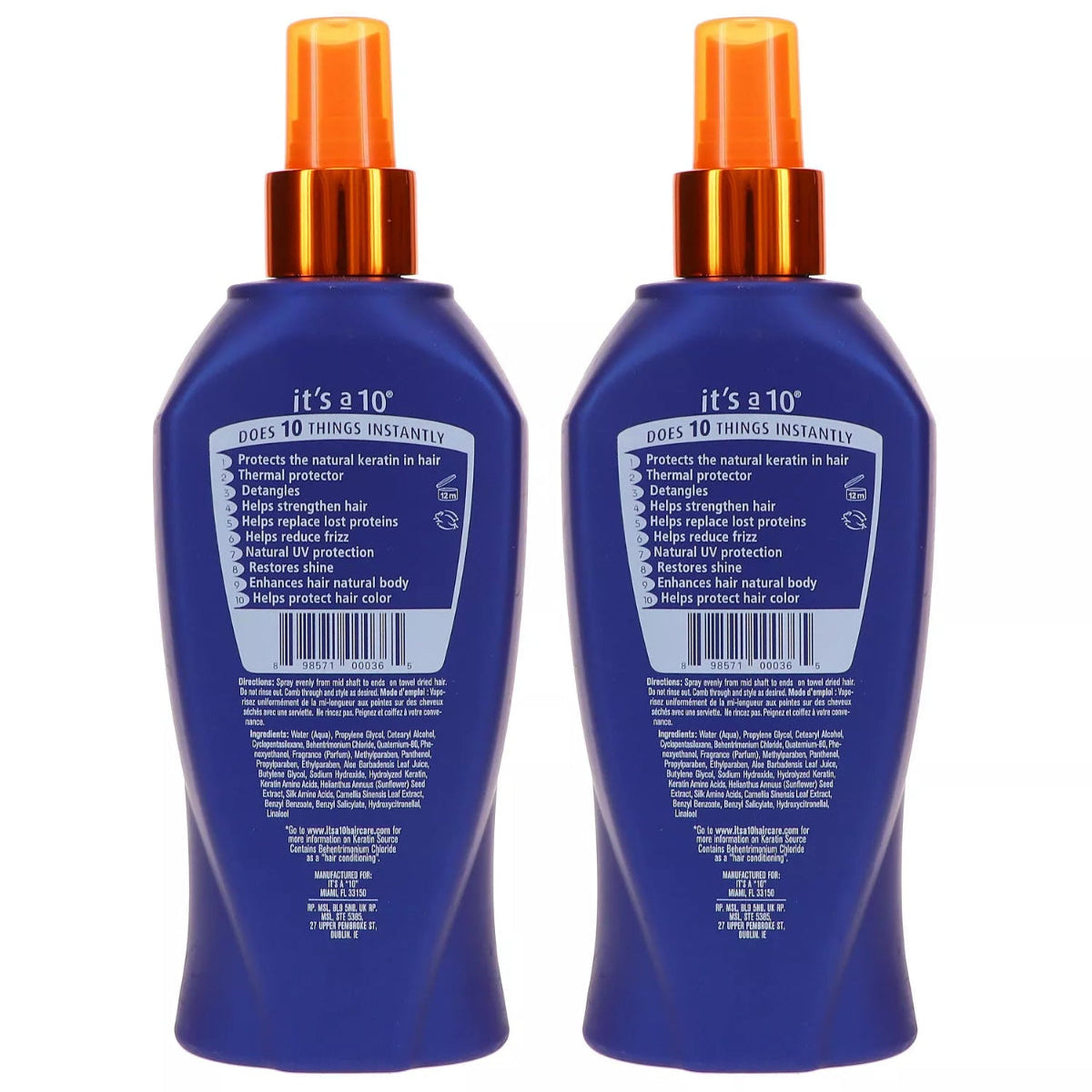 It's A 10 Miracle Leave-In Conditioner Plus Keratin 2 Pack
