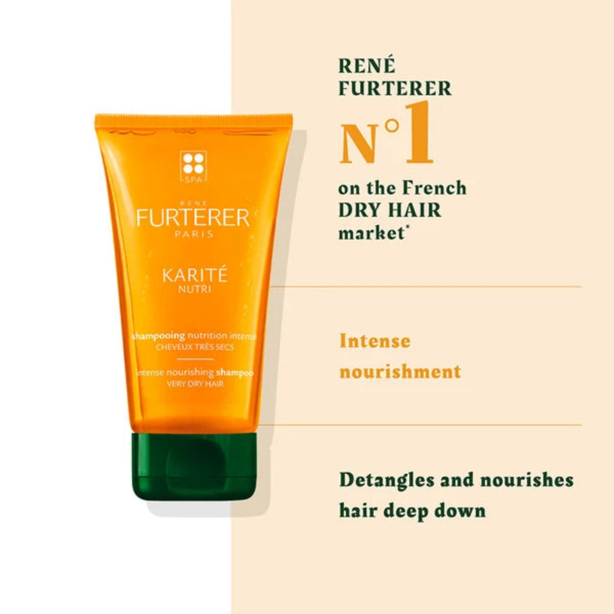 René Furterer KARITÉ NUTRI Intense Nourishing Shampoo for Very Dry, Damaged Hair