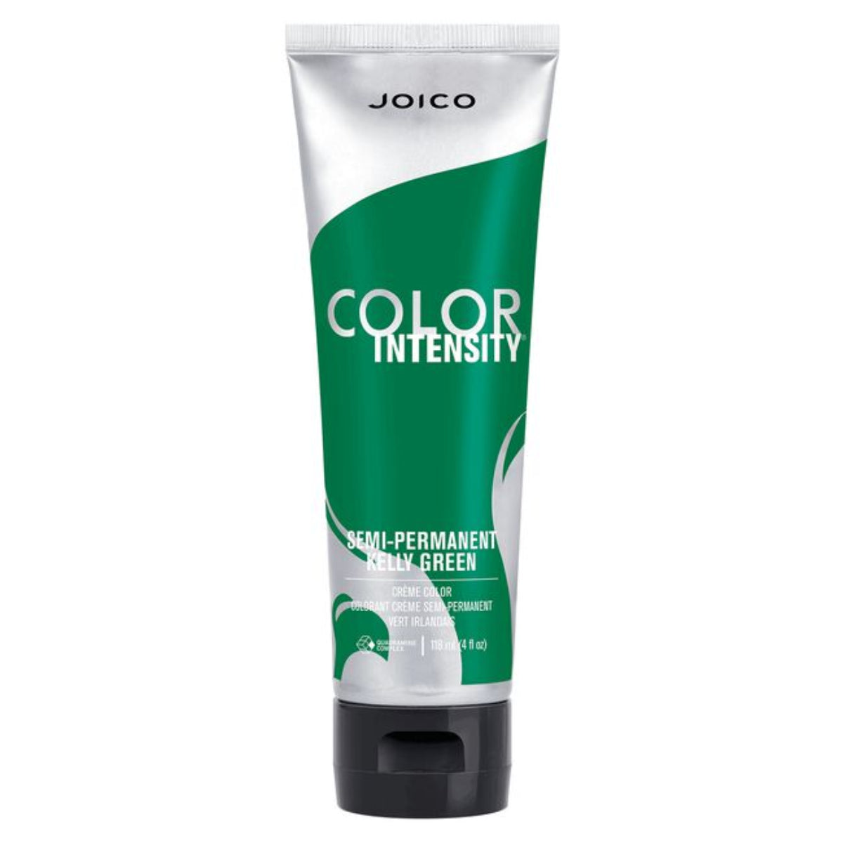 Joico Color Intensity hair color tube in Kelly Green on a white background