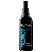 A 250ml black bottle of Redken Fashion Waves 07 Texturizing Sea Spray, featuring a black spray nozzle and bold white and blue text on the front, set against a plain white background.