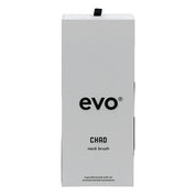 White packaging box for evo CHAD neck brush on a white background