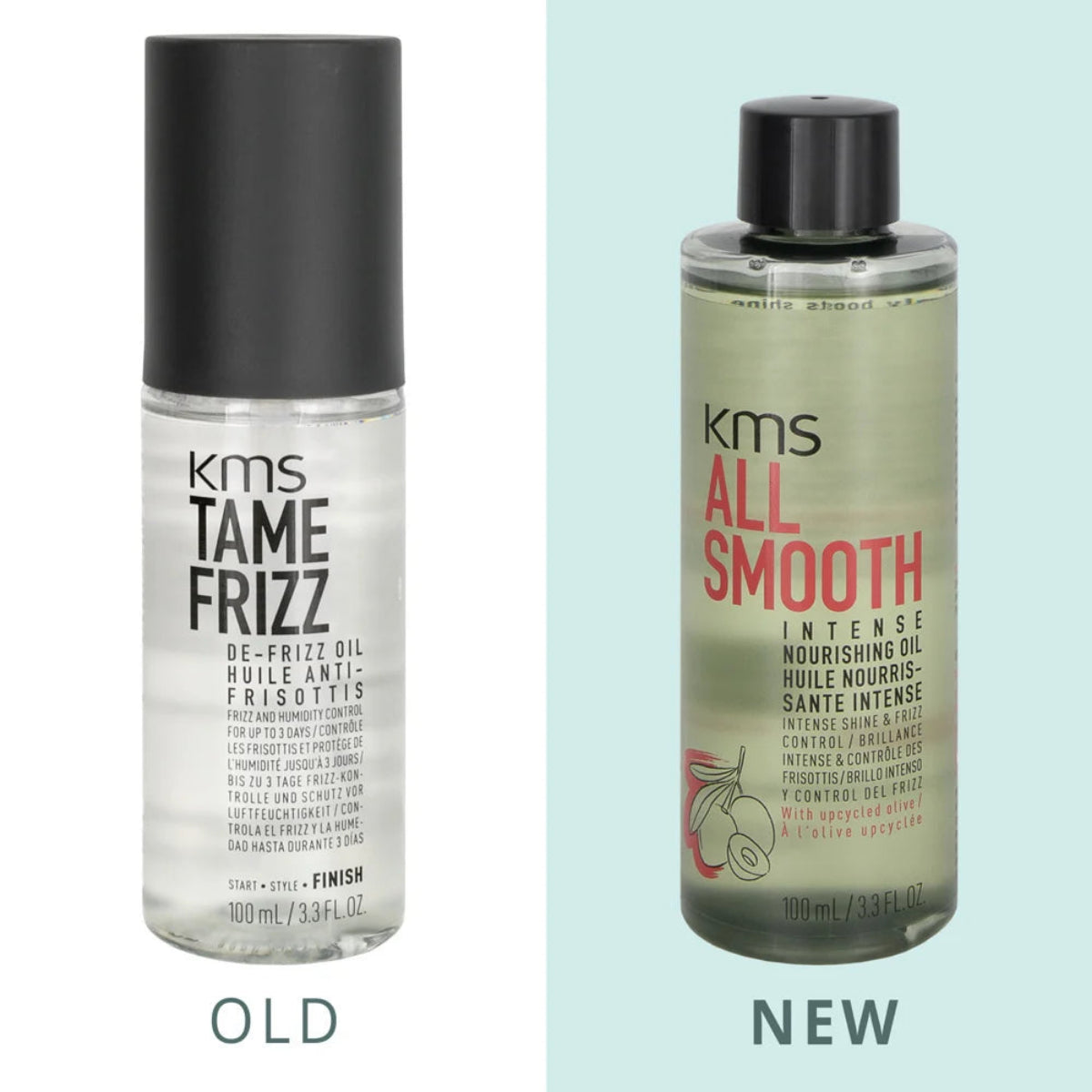 KMS All Smooth Intense Nourishing Oil 3.3 oz – Smoothing Hair Oil for Dry, Frizzy Hair