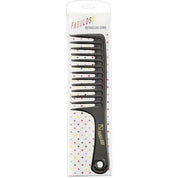 Evo Fabuloso Detangling Hair Black Comb Plastic