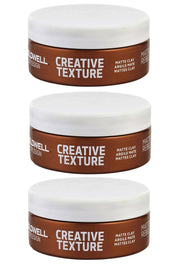 3 Pack Goldwell StyleSign Creative Texture Matte Rebel Matte Clay 3 – 2.5 oz
