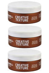 3 Pack Goldwell StyleSign Creative Texture Matte Rebel Matte Clay 3 – 2.5 oz