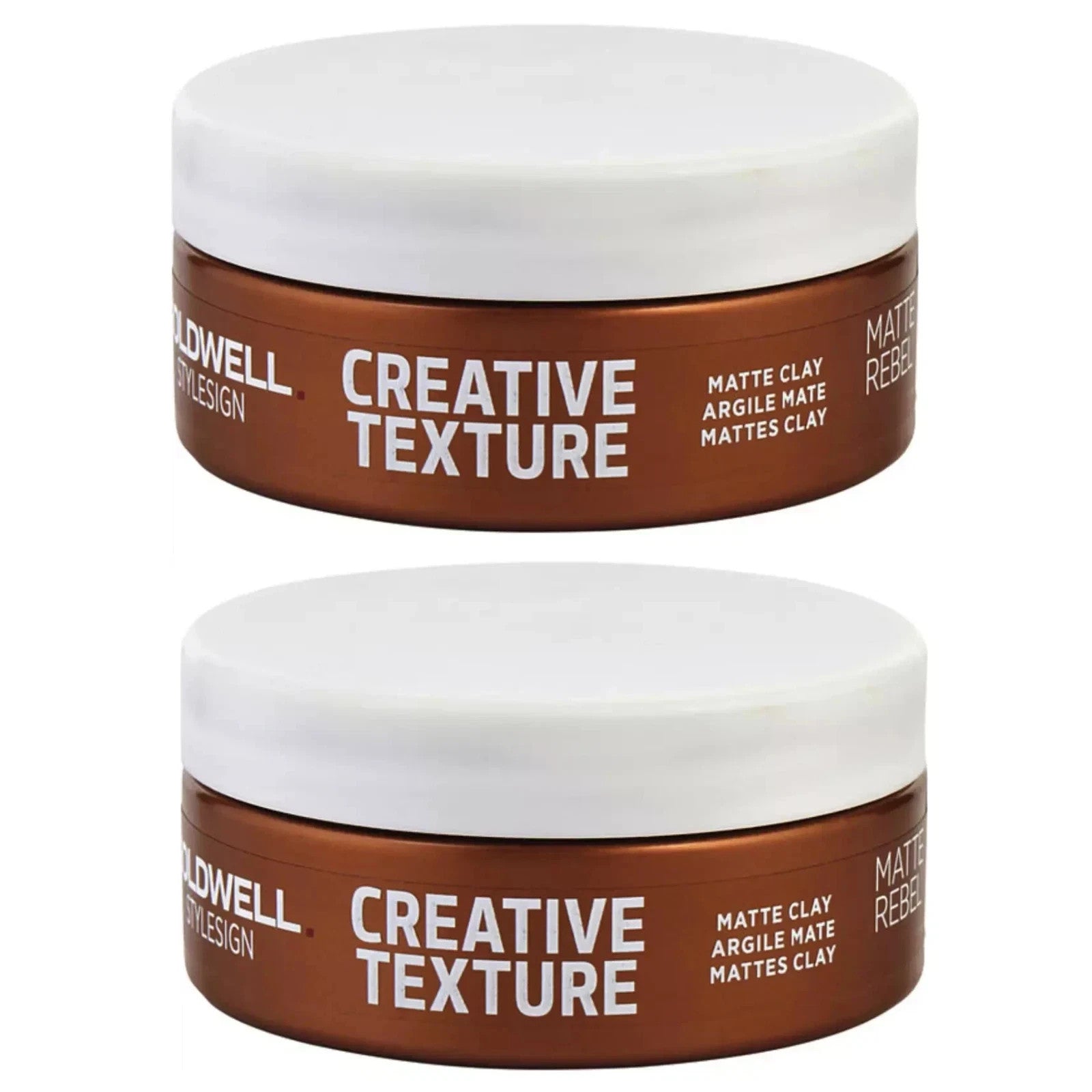 2 PACK Goldwell Stylesign Creative Texture Matte Clay Matte Rebel 3 - 75ml/2.5oz