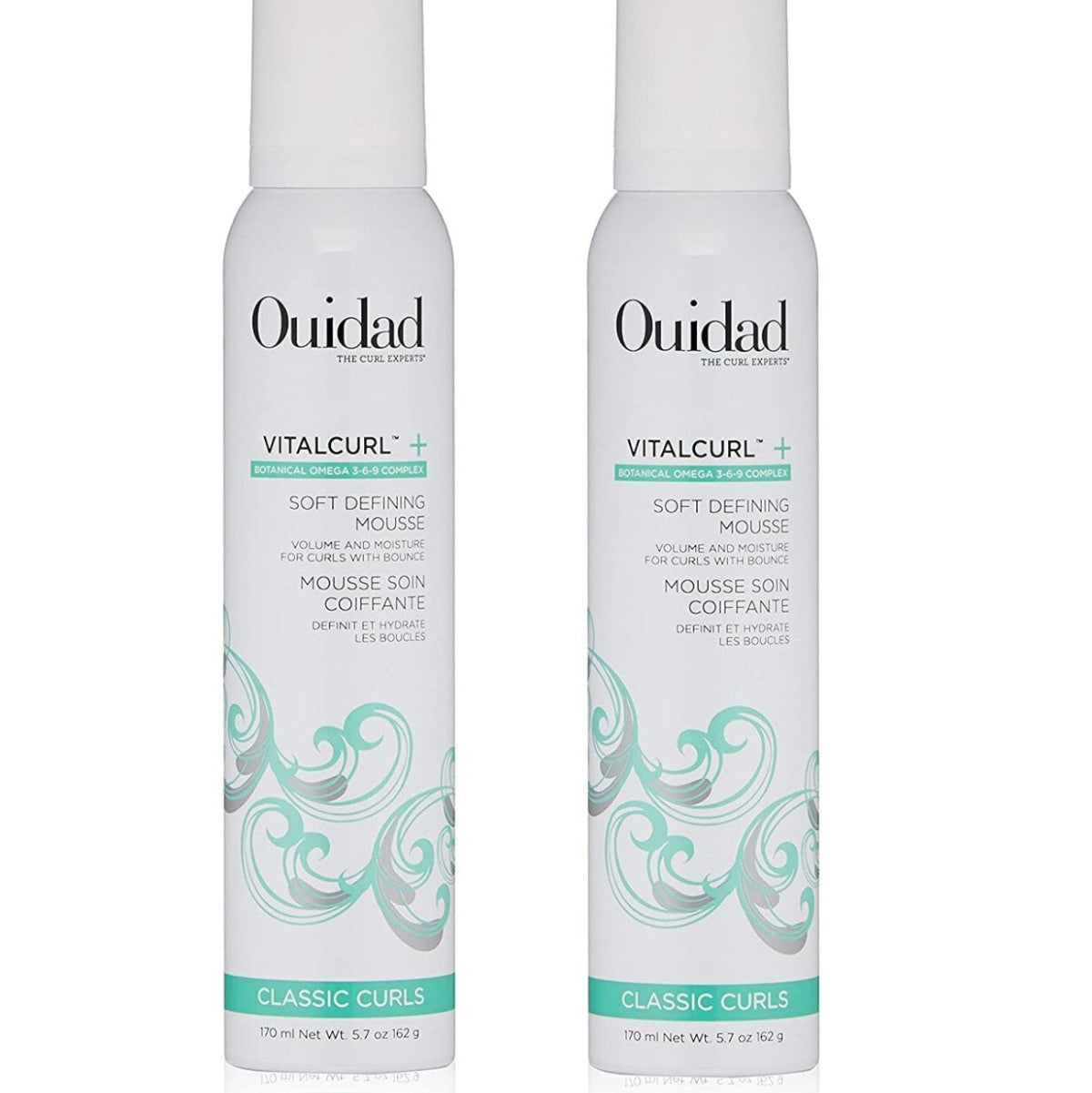 Ouidad Vitalcurl+ Soft Defining Mousse 5.7 oz  - 2 Pack
