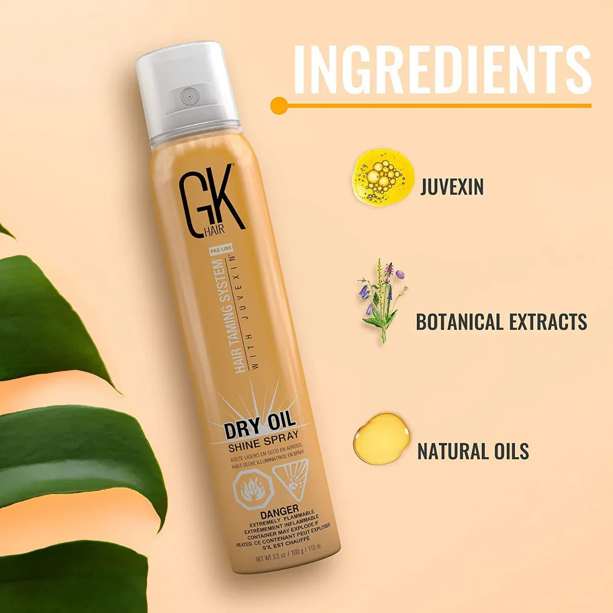 GK Hair Dry Oil Shine Spray Organic Hair Fresh and Shining Style