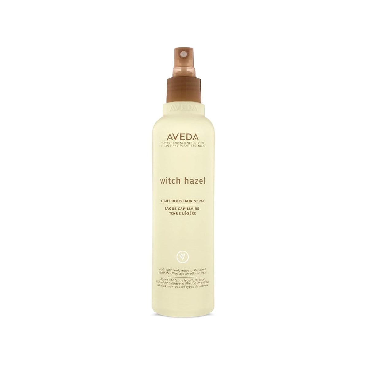 Aveda witch hazel hair spray bottle on a white background iShampoos
