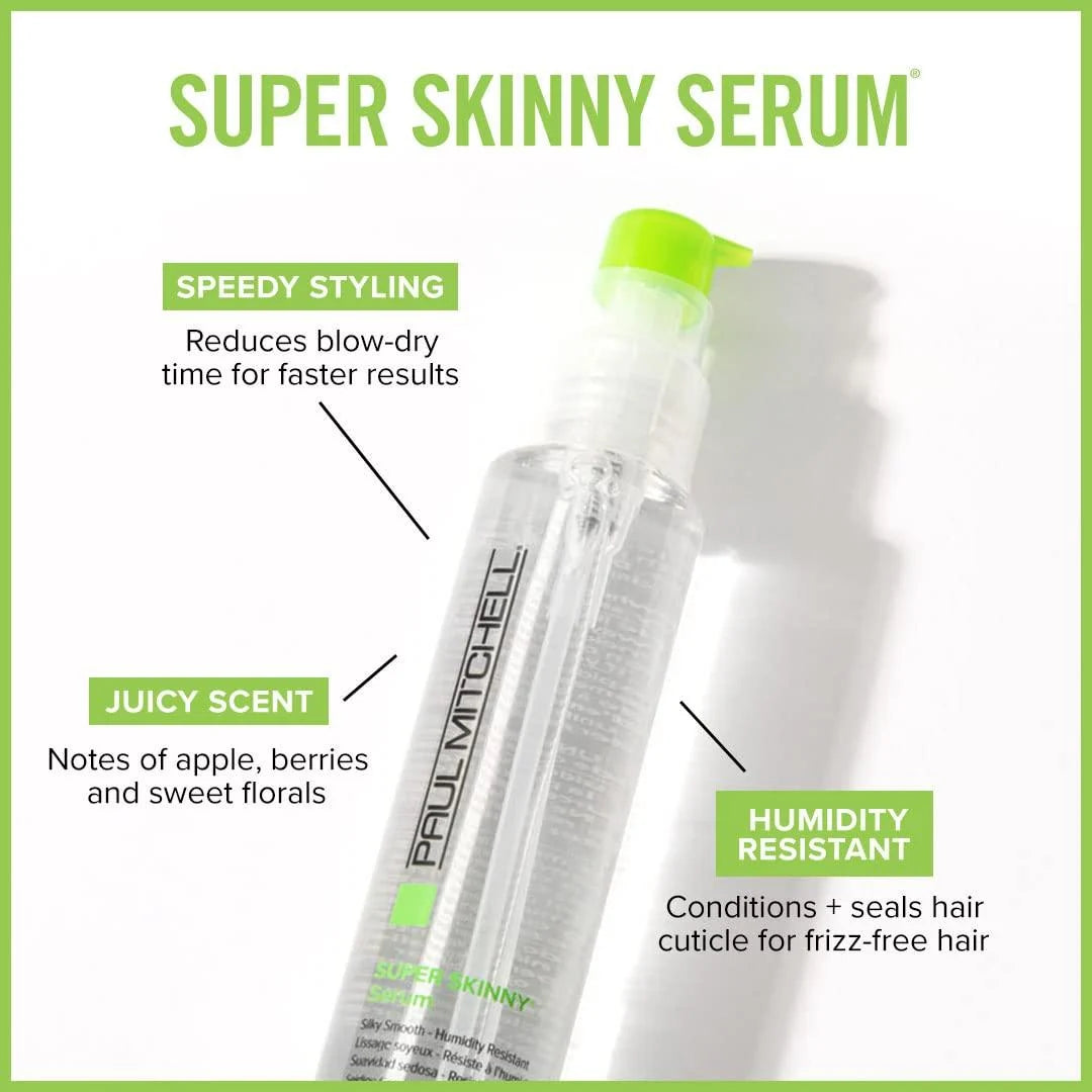 Paul Mitchell Smoothing Super Skinny Serum 5.1 oz – Anti-Frizz Hair Serum & Heat Protectant
