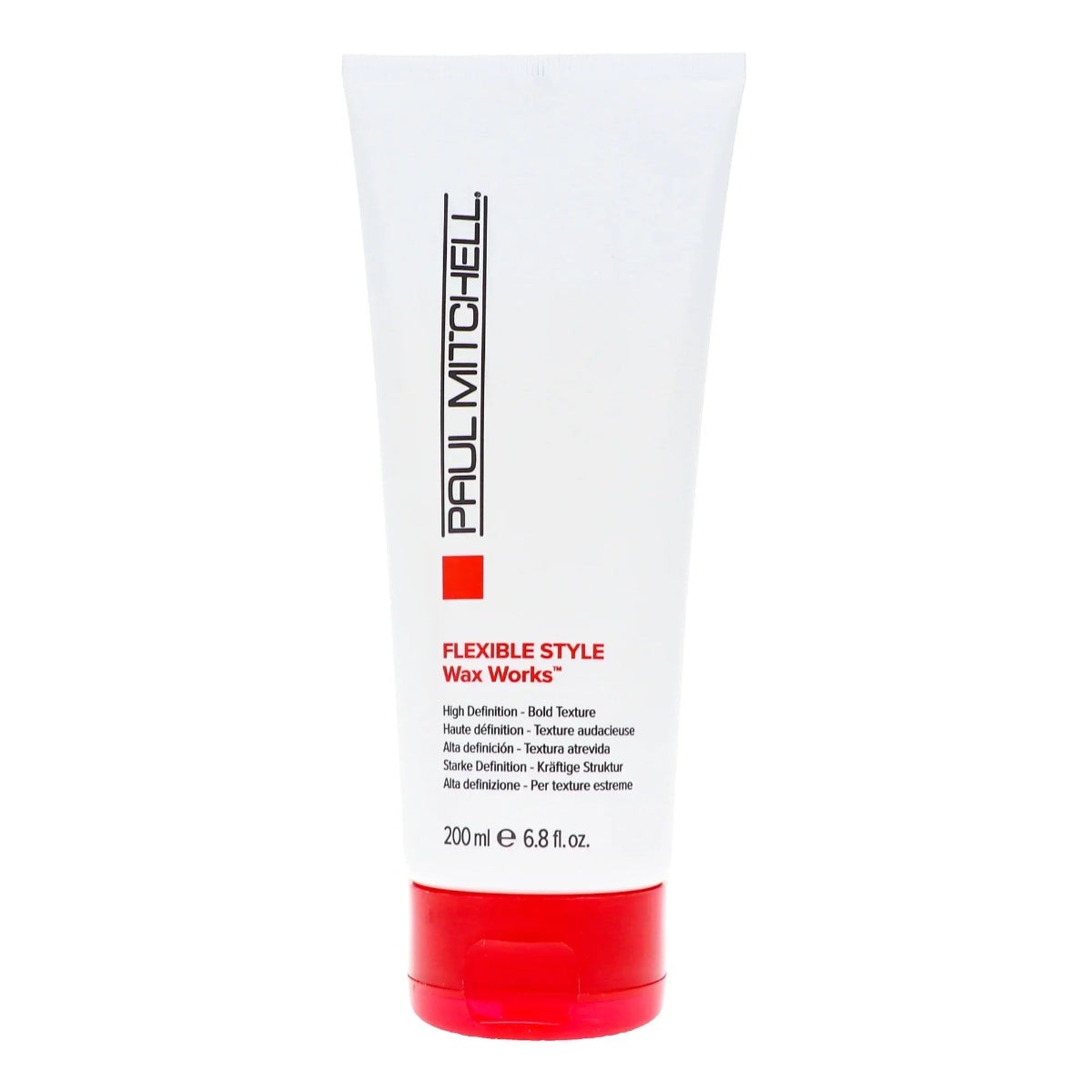 Paul Mitchell Flexible Style Wax Works tube on a white background