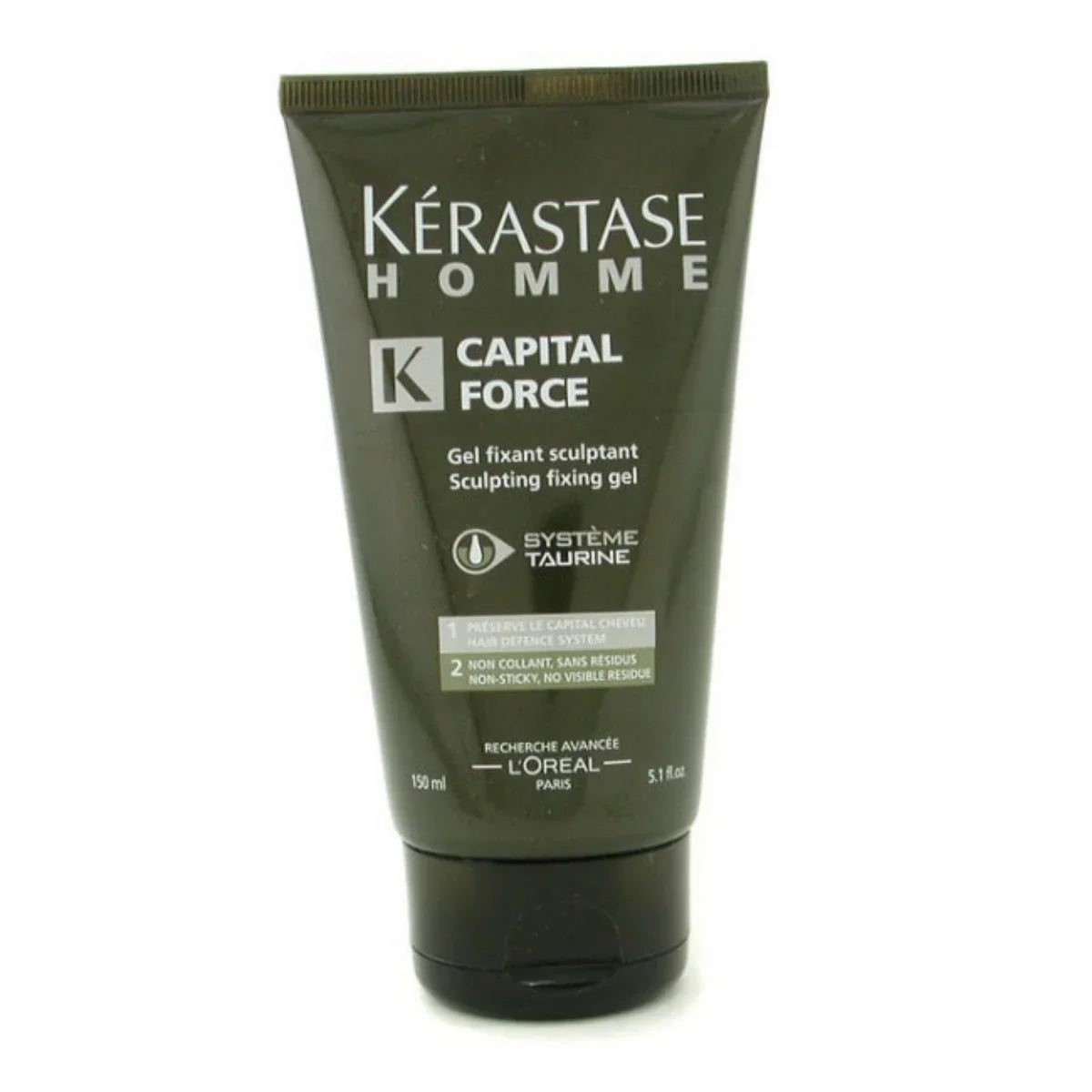 Kérastase Homme Capital Force gel tube on a white background