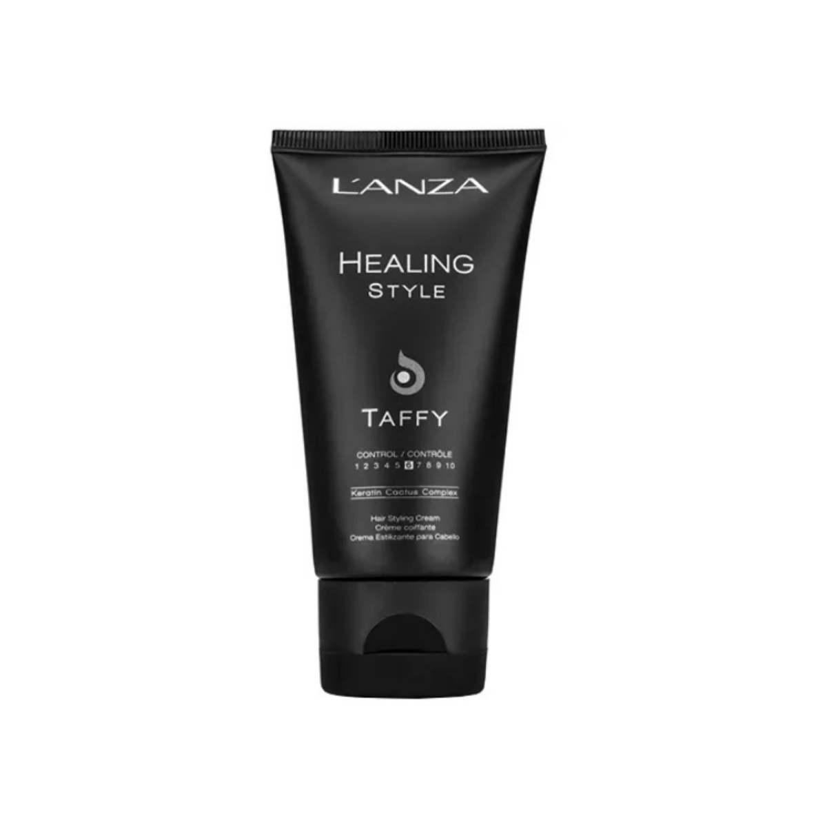 L'ANZA Healing Style Taffy hair styling cream tube on a white background