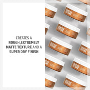 Multiple jars of 'Creative Texture' product on a light gray background with text describing texture and finish.