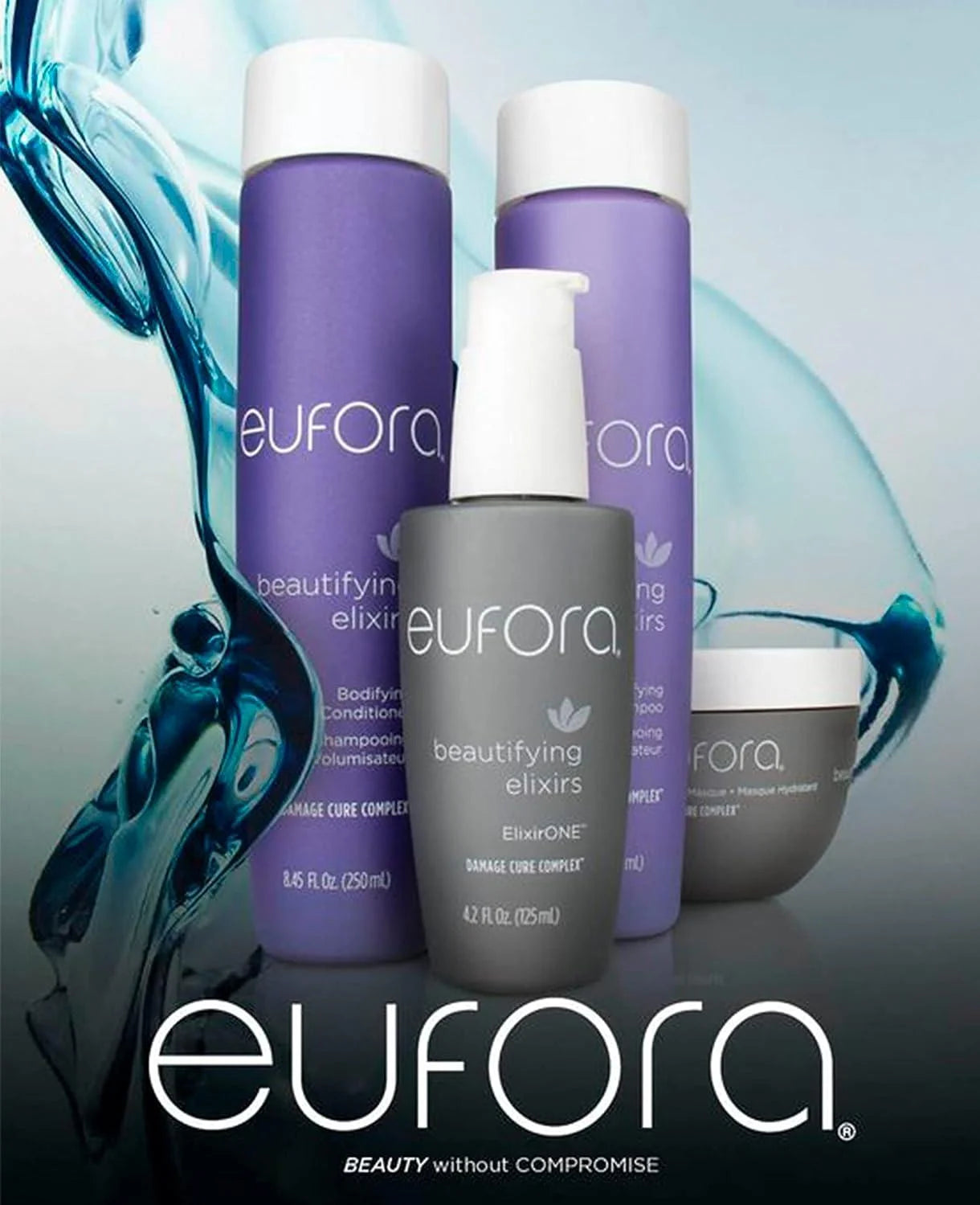 Eufora Beautifying Elixirs Bodifying Shampoo & Conditioner 8.5 oz Each – Volumizing Duo Set