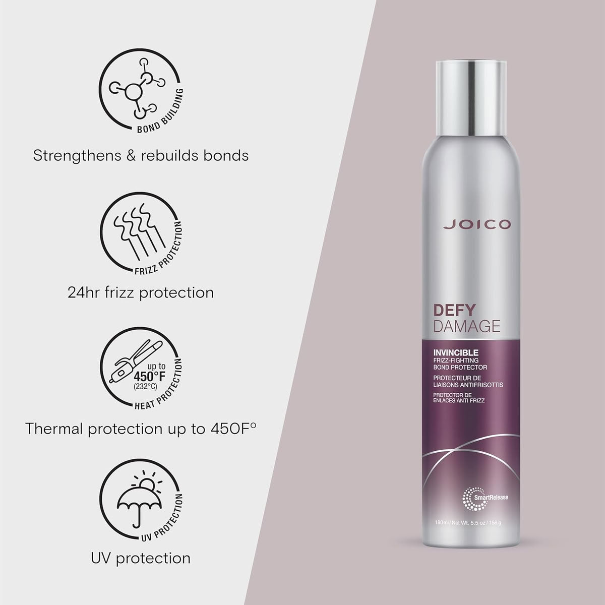 Joico Defy Damage Invincible Frizz-Fighting Bond Protector Leave-In Spray