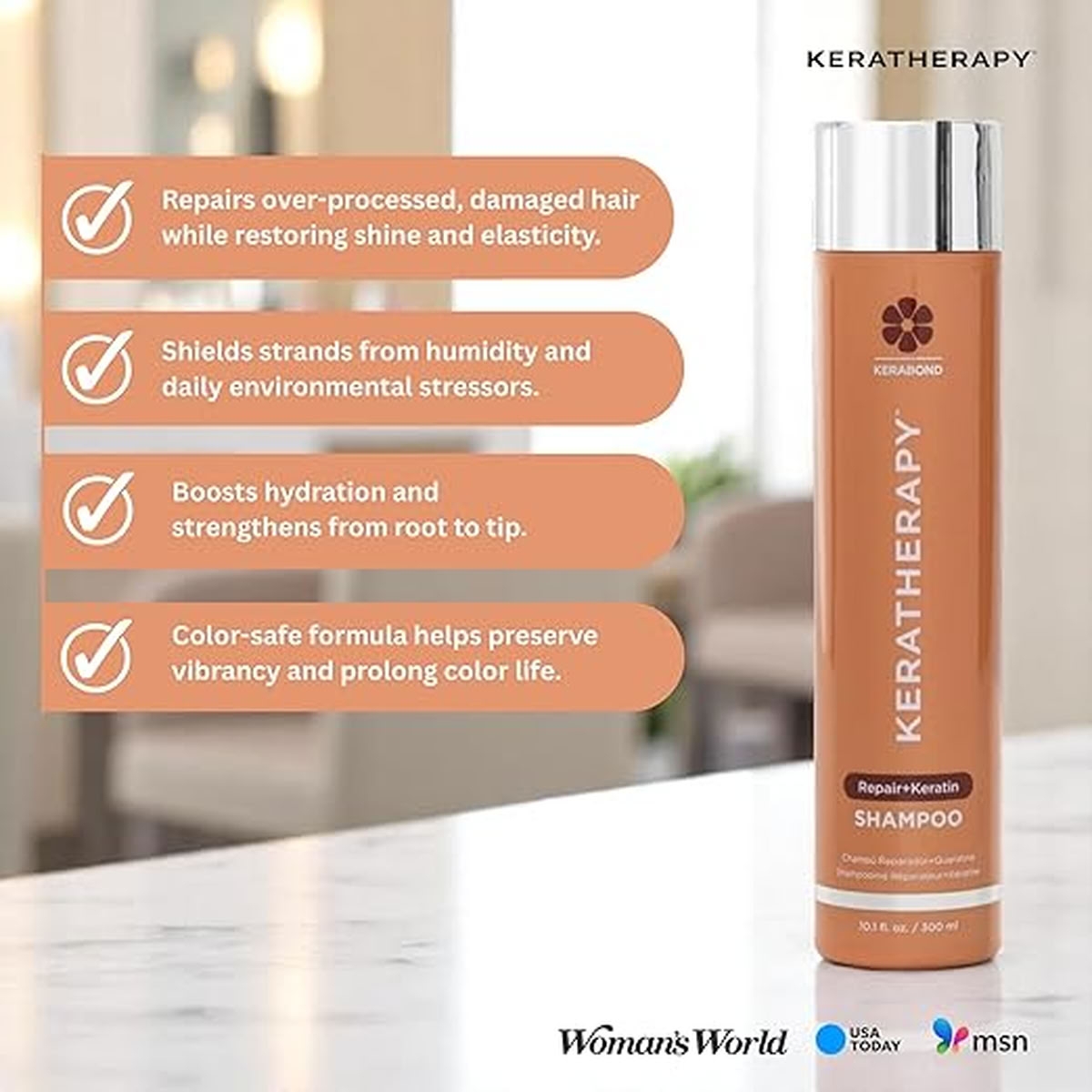 Keratherapy Keratinfixx Repair Shampoo, Conditioner, KeratinFixx 20-in-1 Leave-In - Holiday Trio