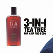 American Crew 3-In-1 Tea Tree Shampoo, Conditioner & Body Wash