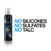 Redken dry shampoo can with text 'No Silicones, No Sulfates, No Talc' on a white background