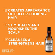 Redken Brews Thickening Shampoo for Thinning Hair