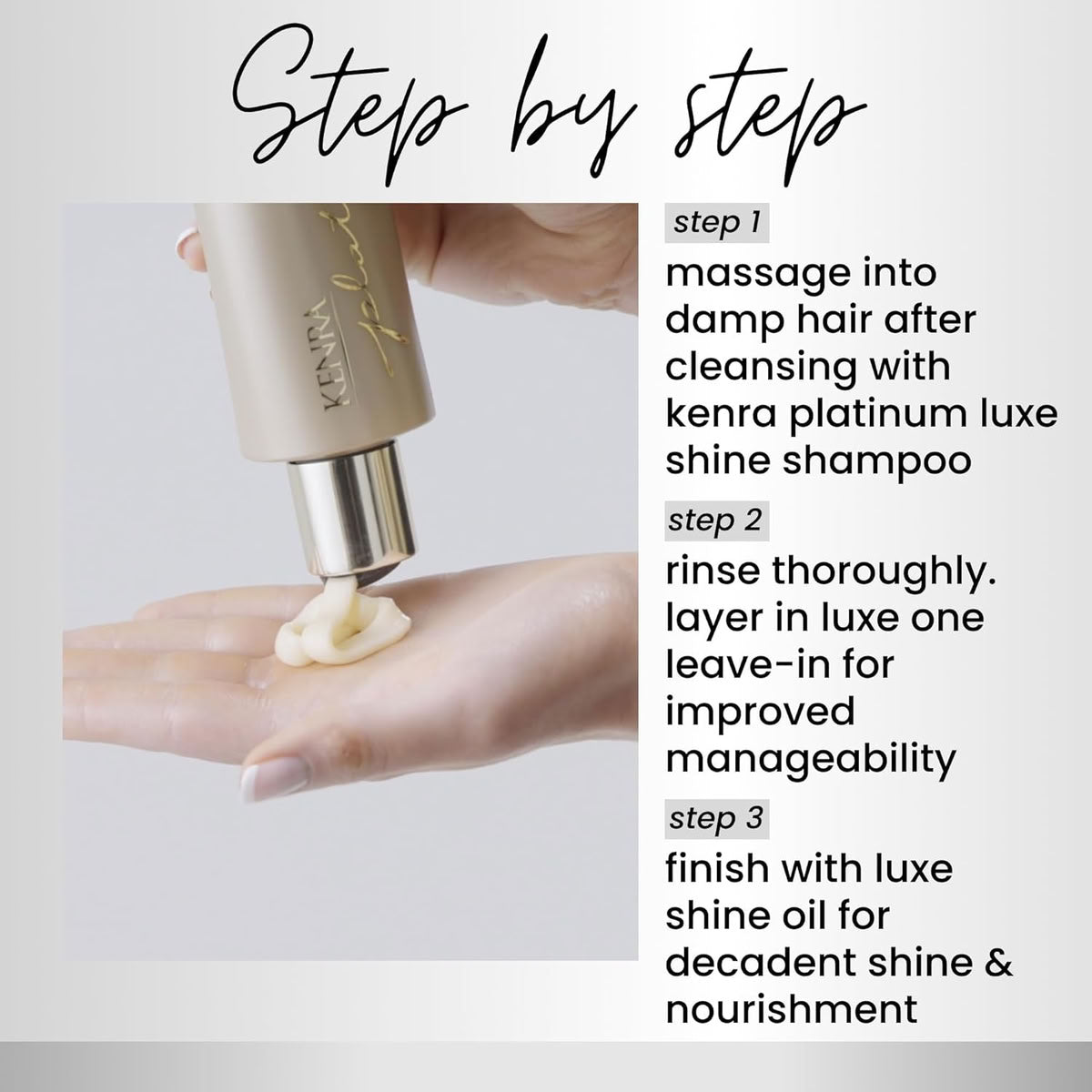 Kenra Platinum Luxe Shine Shampoo and Conditioner Set