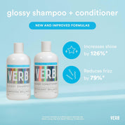 VERB Glossy Shampoo Conditioner & Shine Spray Bundle