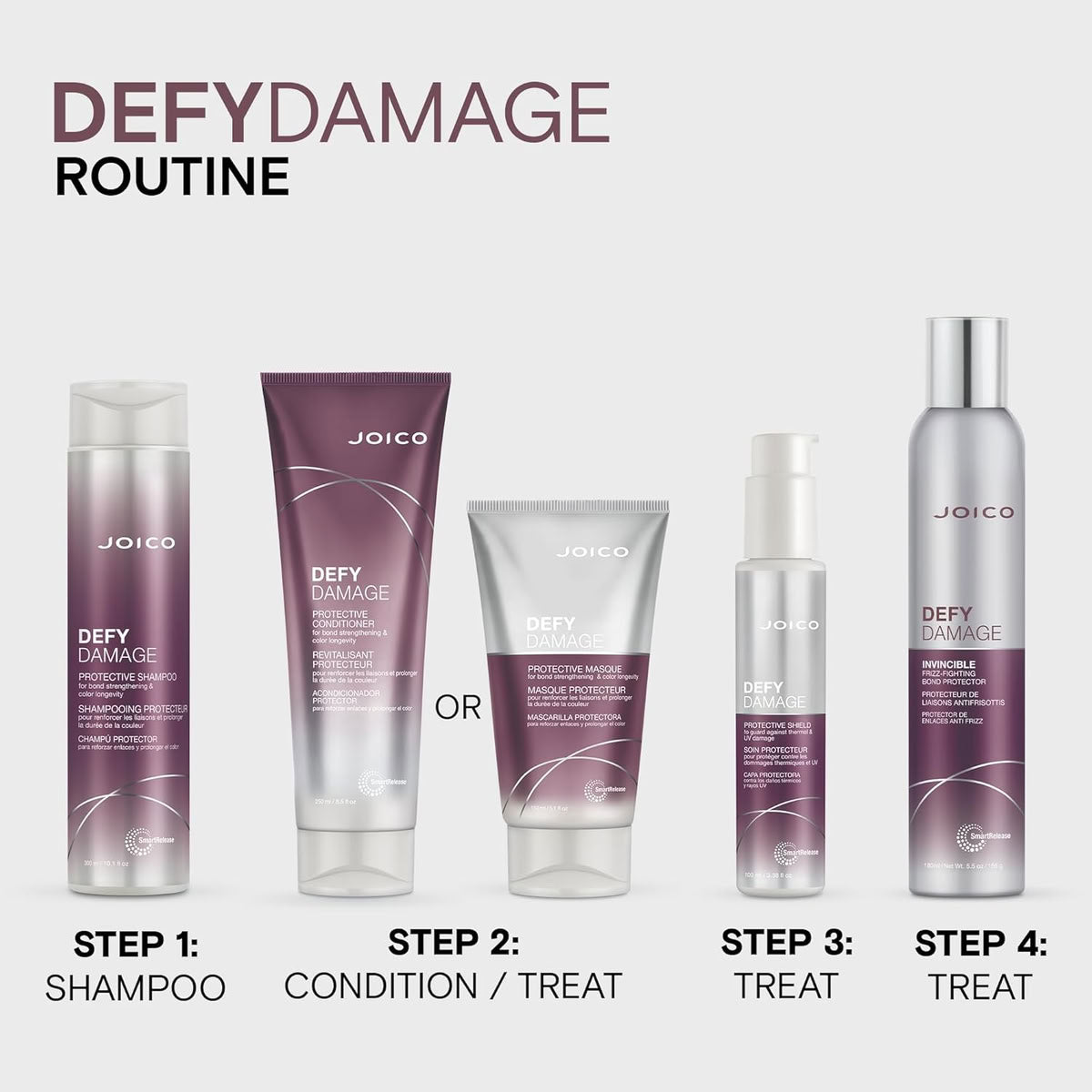 Joico Defy Damage Invincible Frizz-Fighting Bond Protector Leave-In Spray