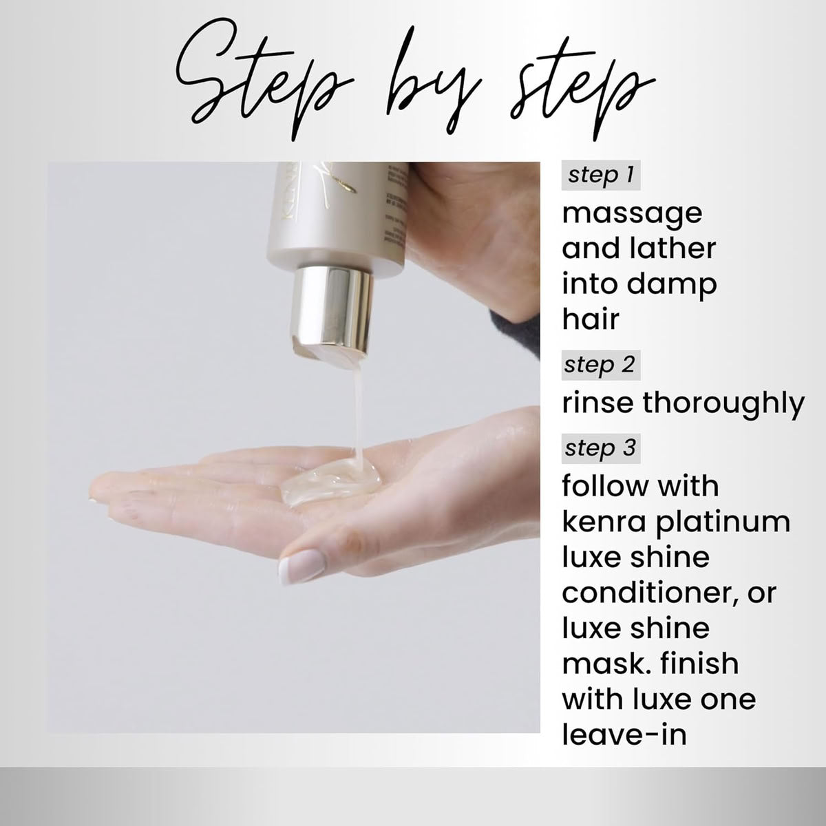 Kenra Platinum Luxe Shine Shampoo and Conditioner Set
