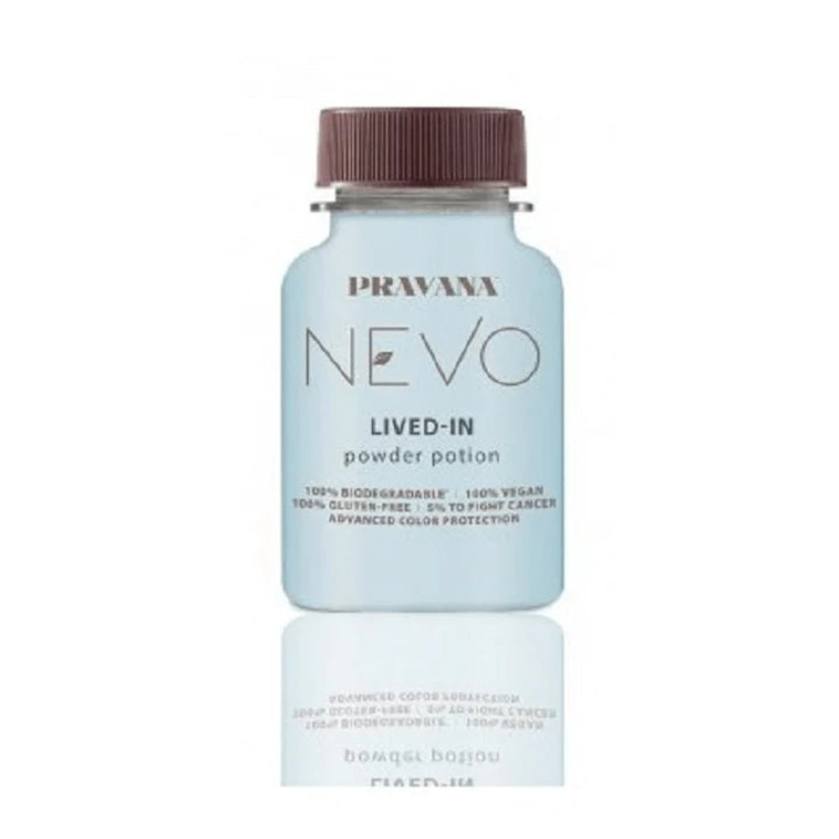 Pavana Nevo Lived-In powder potion bottle on a white background