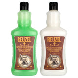 Reuzel Scrub Shampoo & Daily Conditioner Liter Duo – 33.8 oz