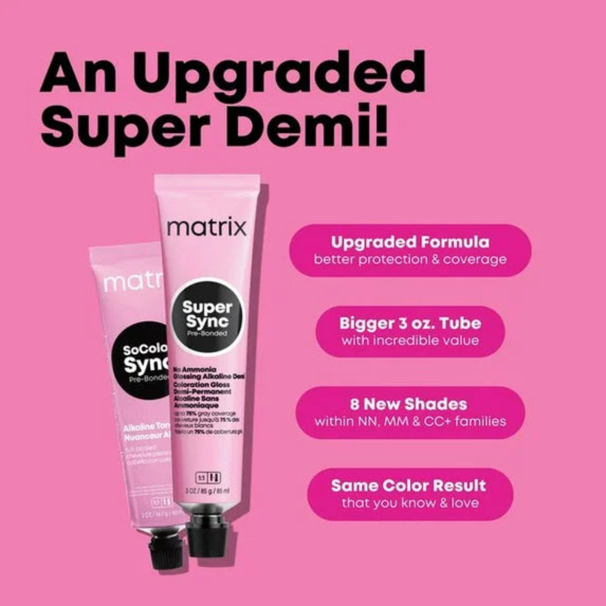Matrix Super Sync Pre-Bonded Alkaline Demi-Permanent Hair Color 3oz