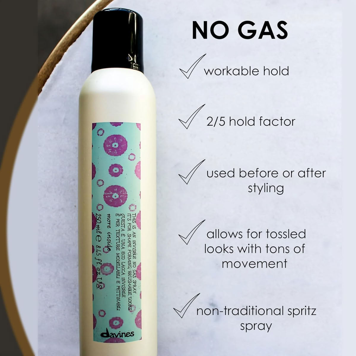 Davines More Inside This Is An Invisible No Gas Hairspray
