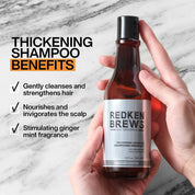 Redken Brews Thickening Shampoo (For Thinning Hair)