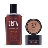 American Crew Pomade 3 oz and Liquid Wax 5.1 oz