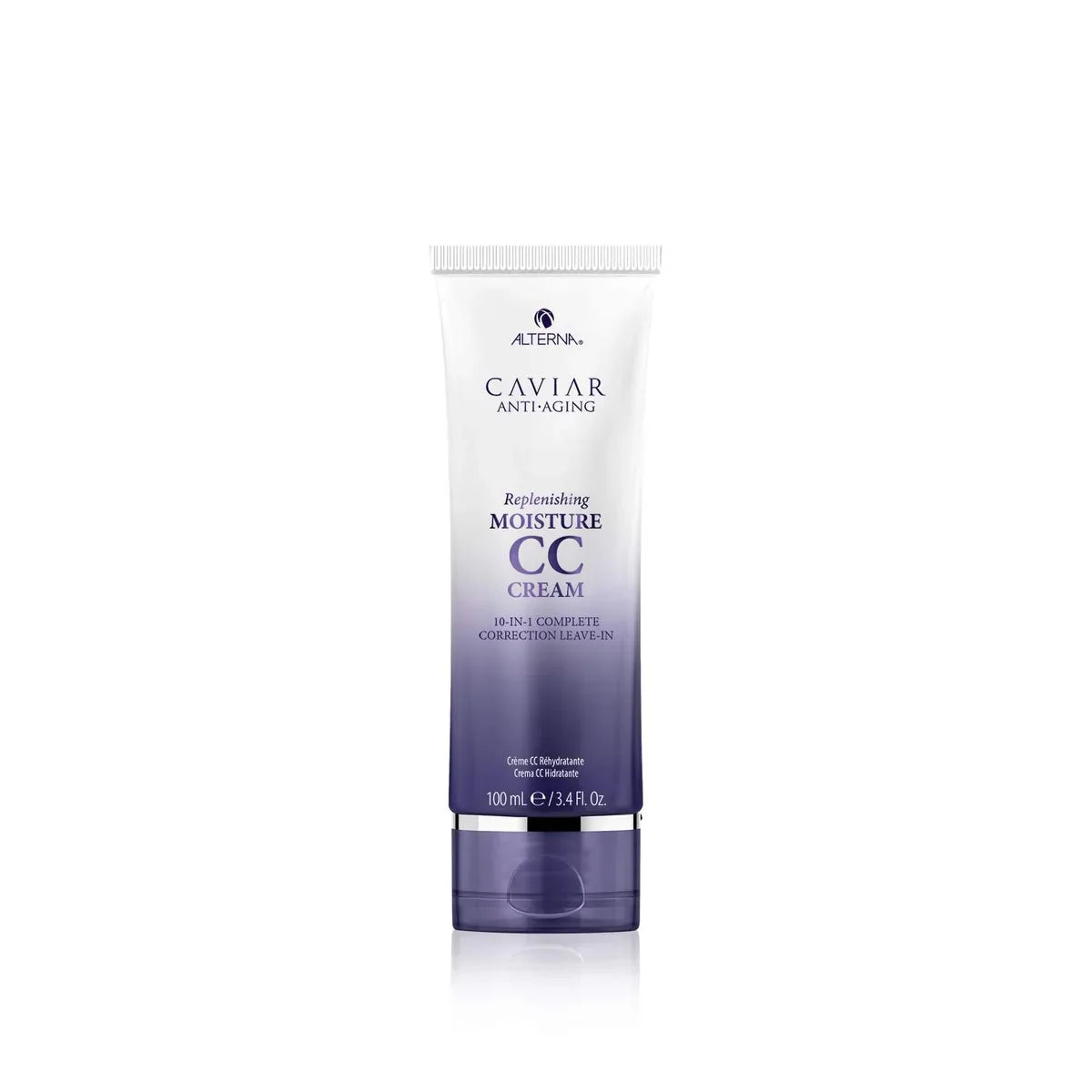 Tube of Alterna Caviar Anti-Aging Replenishing Moisture CC Cream on a white background