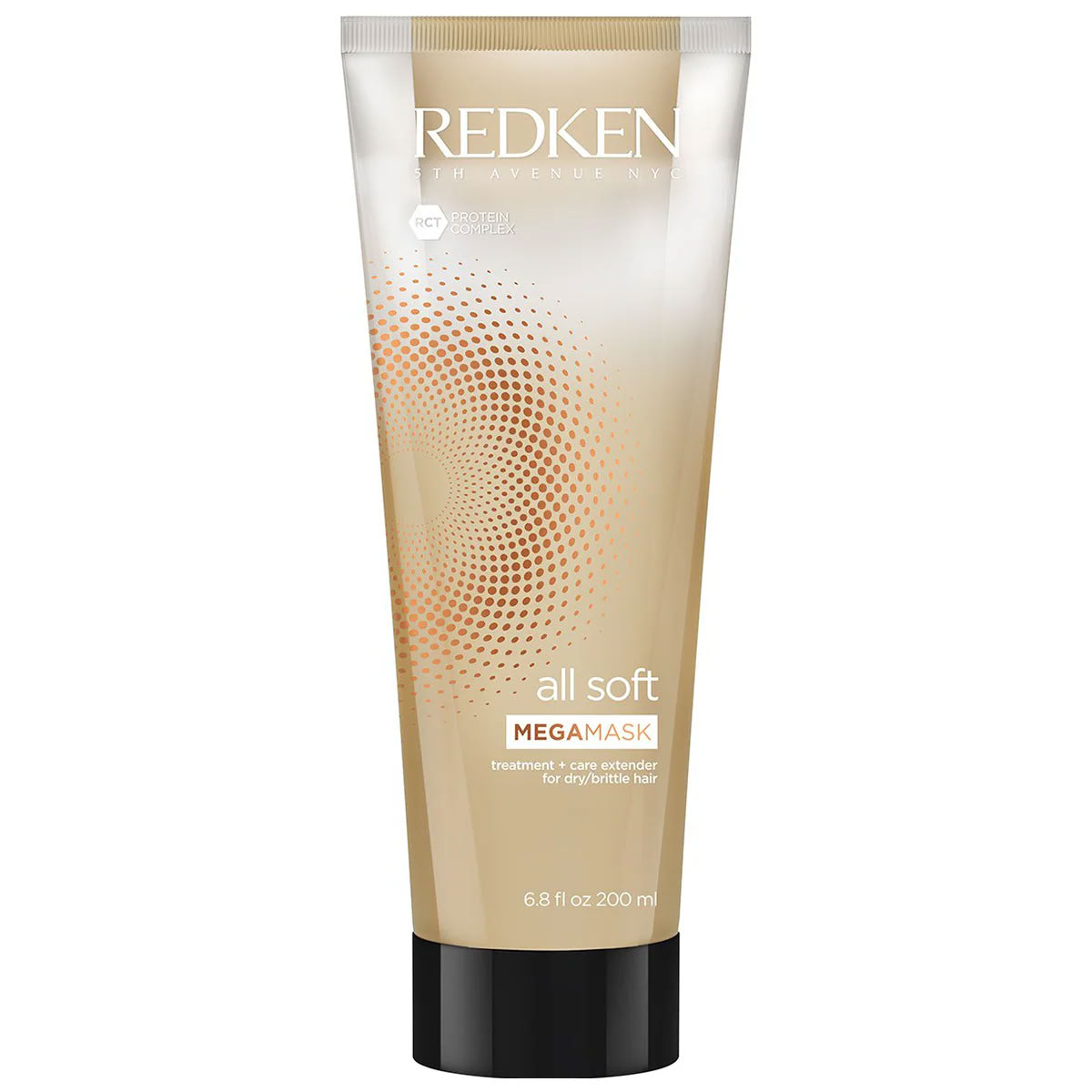 Redken all soft Megamask tube on a white background
