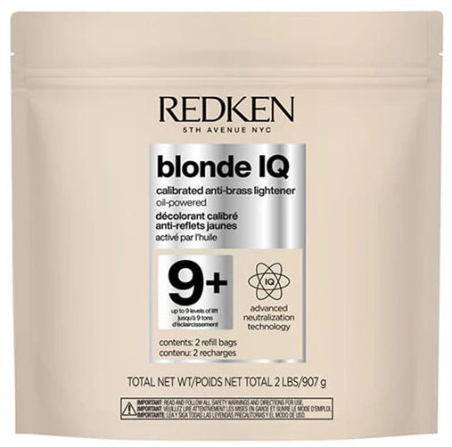 Redken Blonde IQ 9+ Calibrated Anti-Brass Lightener – Up to 9 Levels of Lift 2 lb