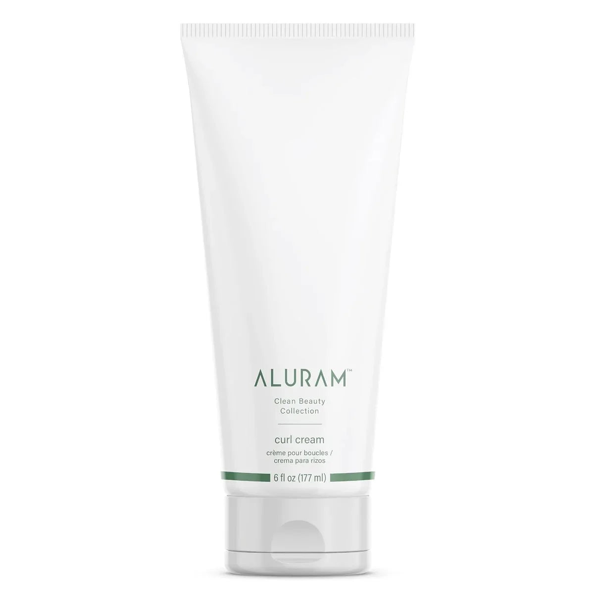 Aluram Clean Beauty Collection Curl Cream tube on a white background