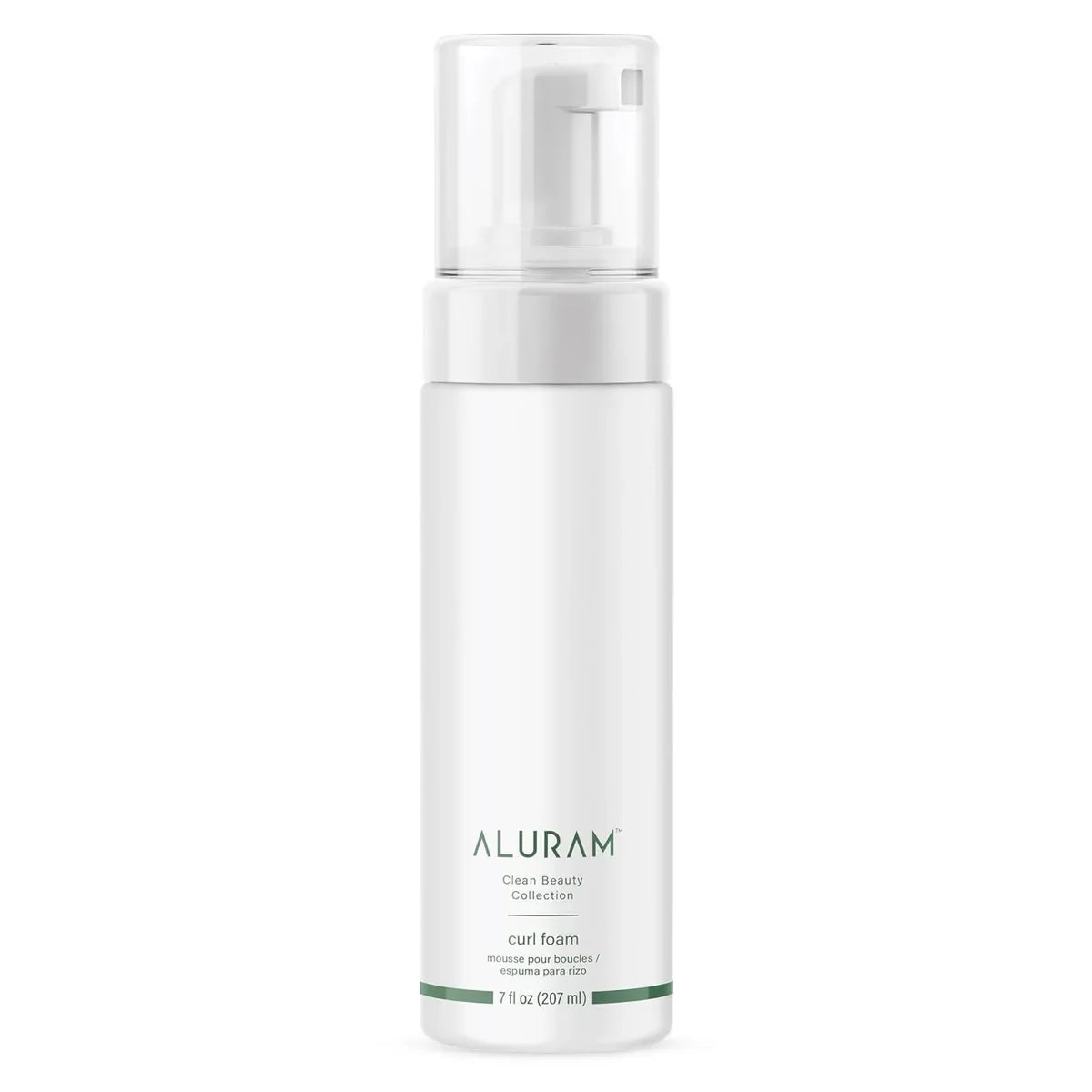 Aluram Clean Beauty Collection Curl Foam bottle on a white background