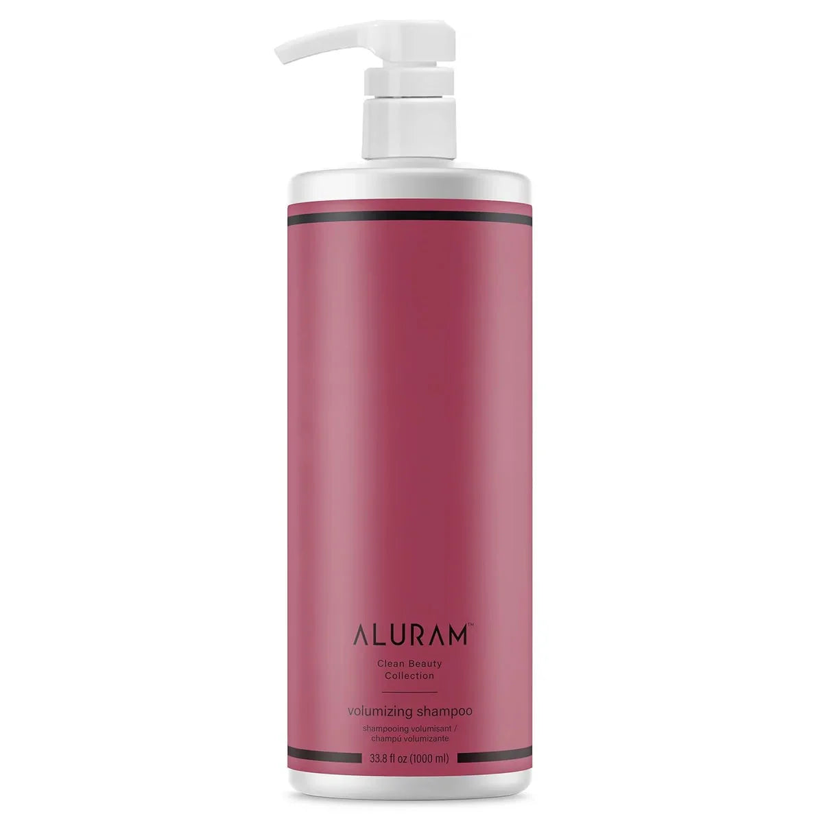 Aluram Clean Beauty Collection Volumizing Shampoo 33.8 oz bottle on a white background