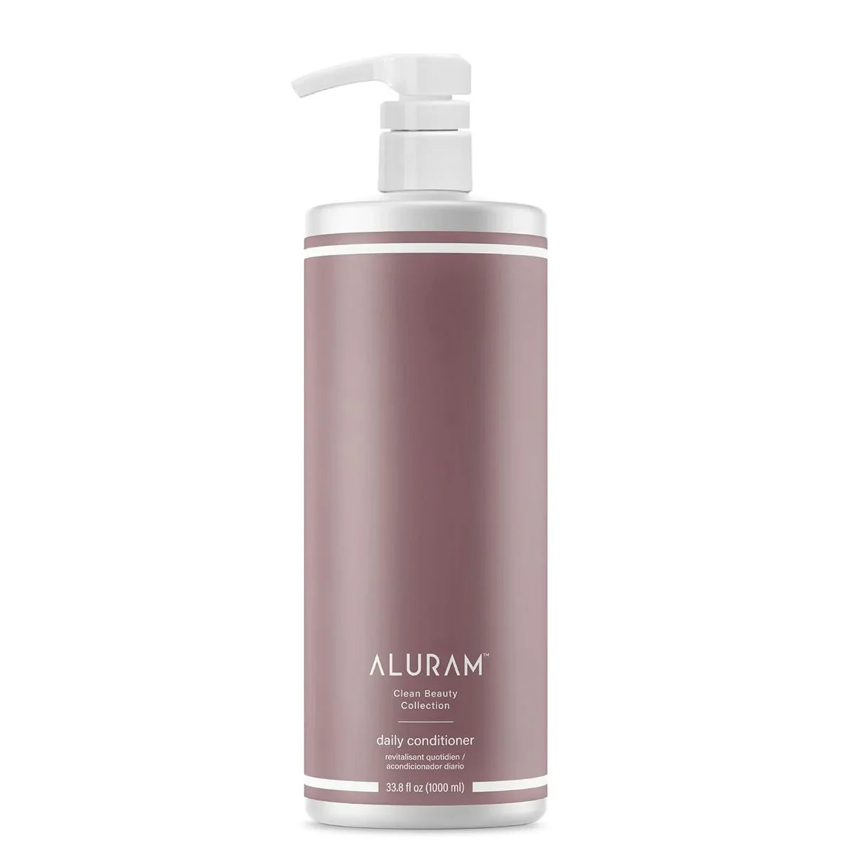 Aluram Clean Beauty Daily Conditioner 33.8 oz bottle on a white background