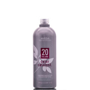 Aveda 20 Volume Color Catalyst bottle on a white background