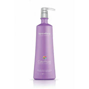 Purple shampoo bottle with pump labeled 'ColorProof' on a white background